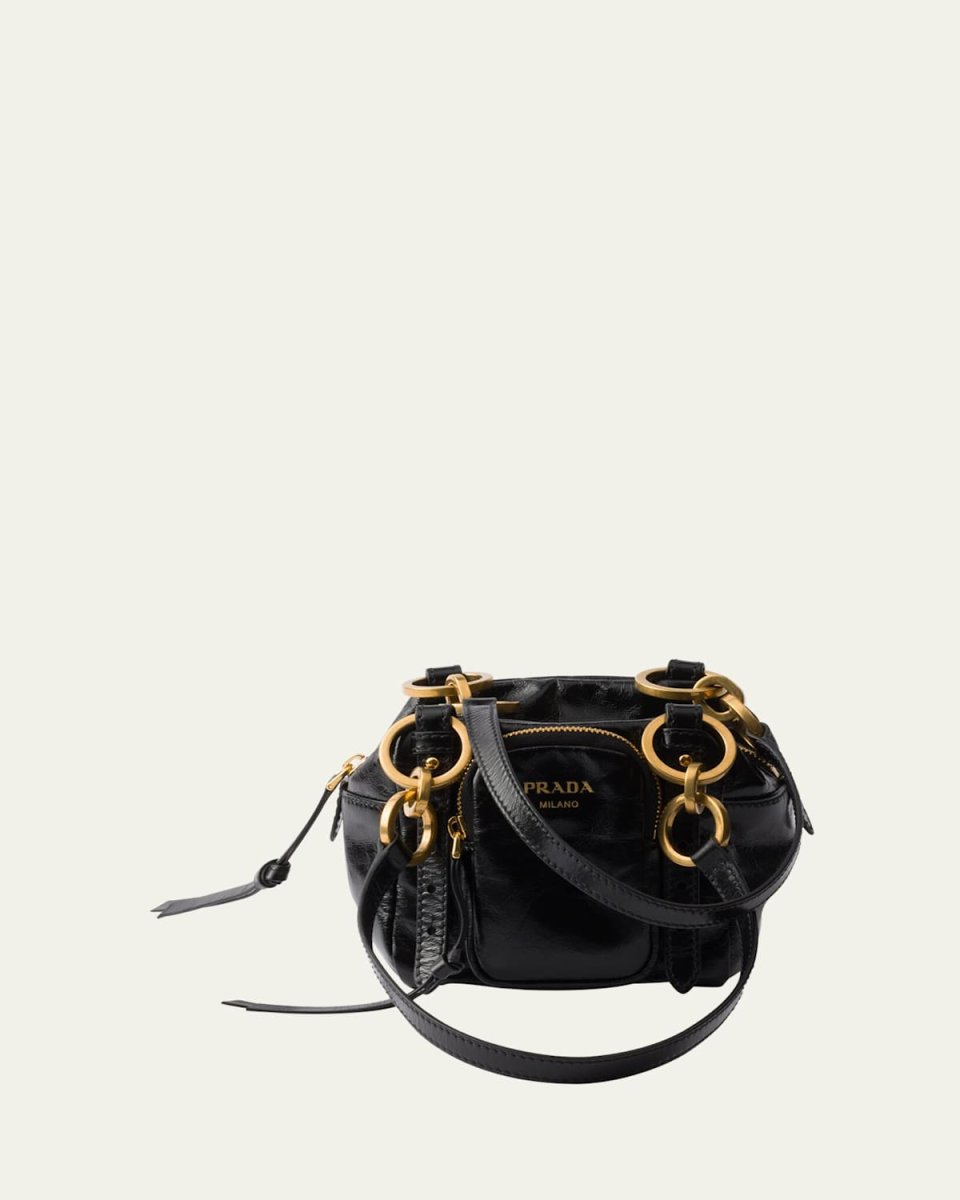 Dangle Mini Leather Shoulder Bag